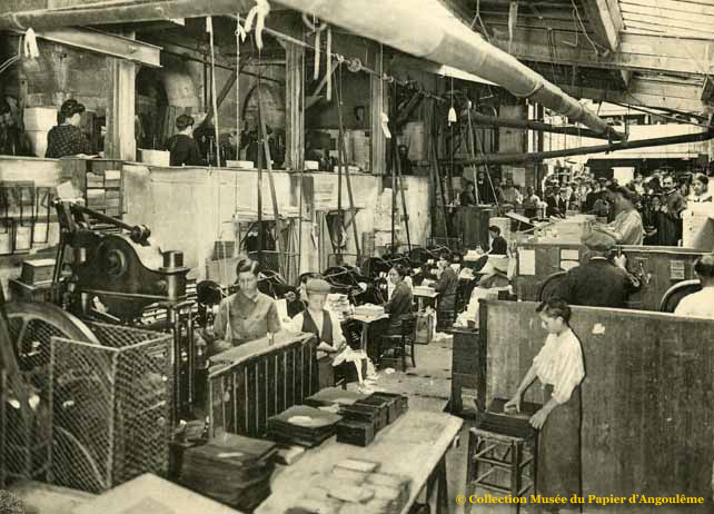  L'atelier dorure des papeteries Laroche-Joubert, 1913