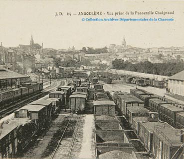 Train de marchandises vers 1900