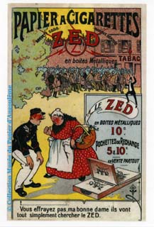 Affiche publicitaire Zed 1912